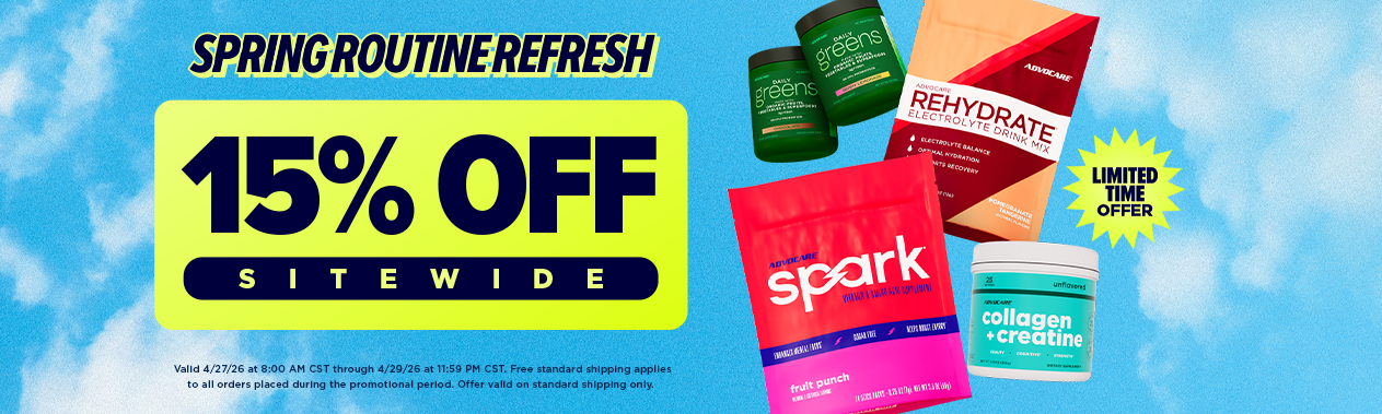 Spring Routine Refresh. 15% Off Sitewide Sale