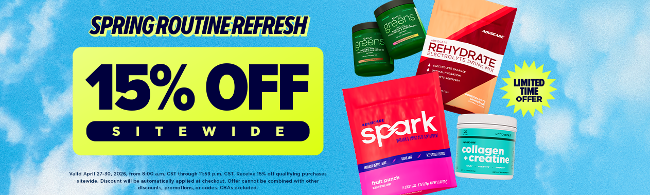 Spring Routine Refresh. 15% Off Sitewide Sale