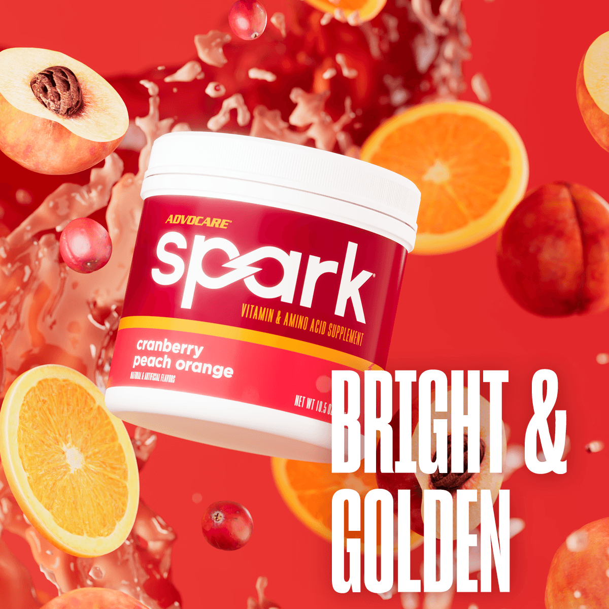 Spark® Canister, Cranberry Peach Orange | AdvoCare®