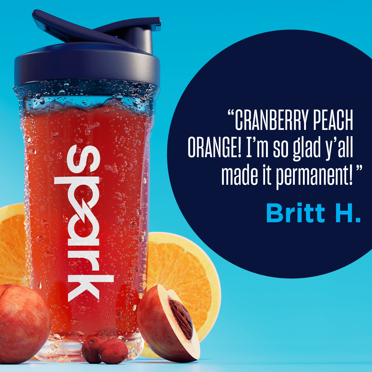 Spark® Canister, Cranberry Peach Orange | AdvoCare®