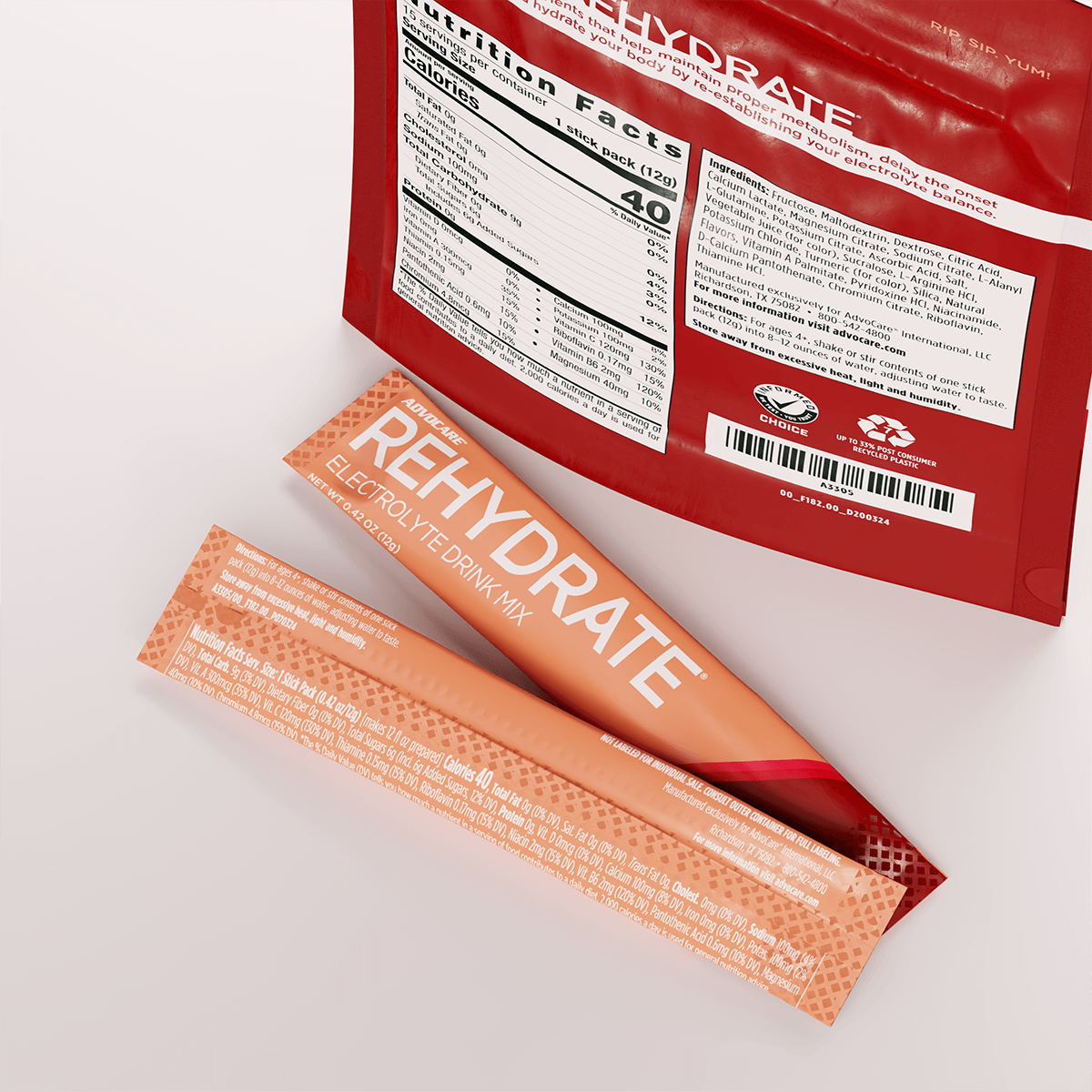 AdvoCare Rehydrate® Stick Packs, Pomegranate Tangerine AdvoCare®