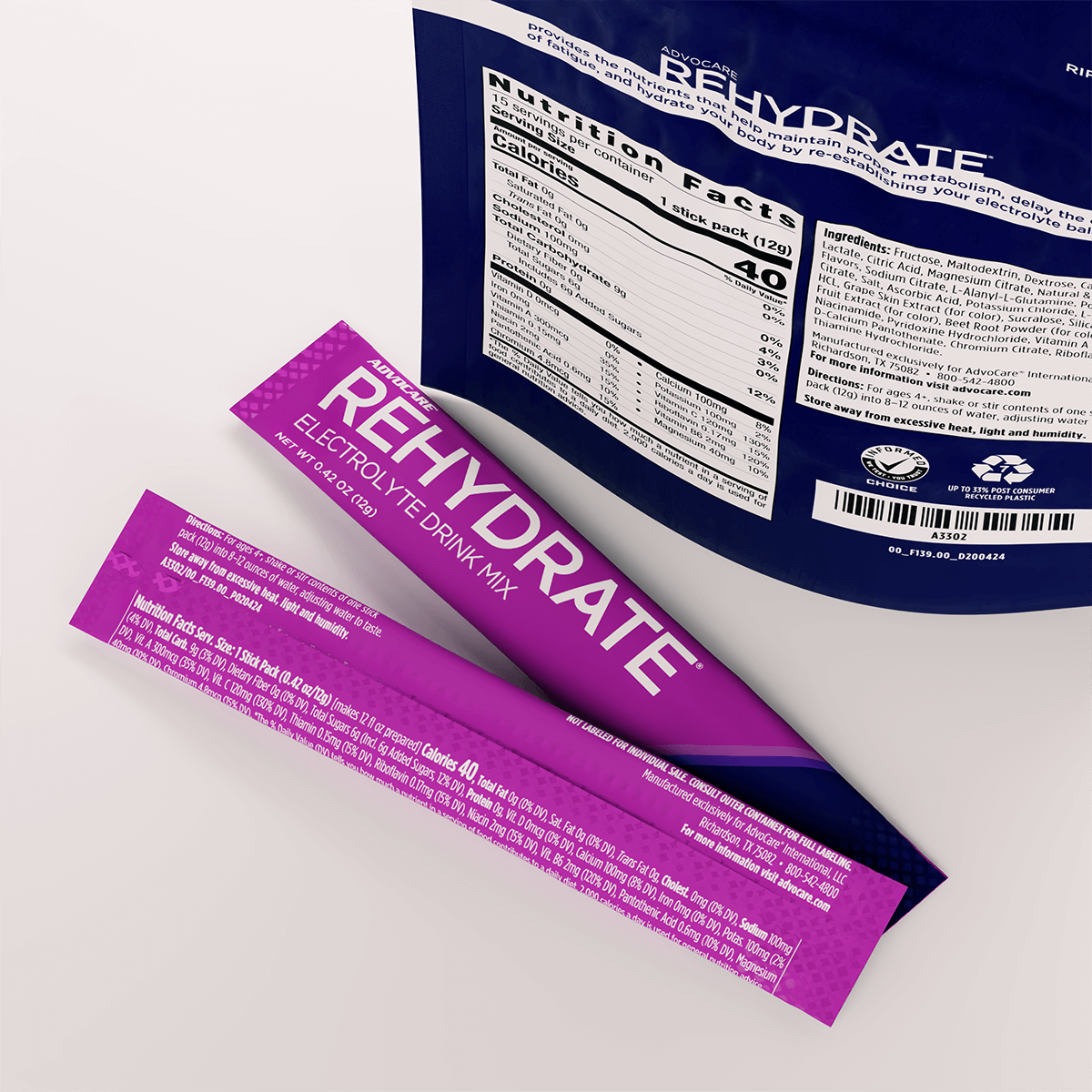 AdvoCare Rehydrate® Stick Packs, Grape AdvoCare®