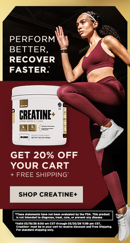 Perform Better. Recover Faster. Get 20% Off Your Cart + Free Shipping.