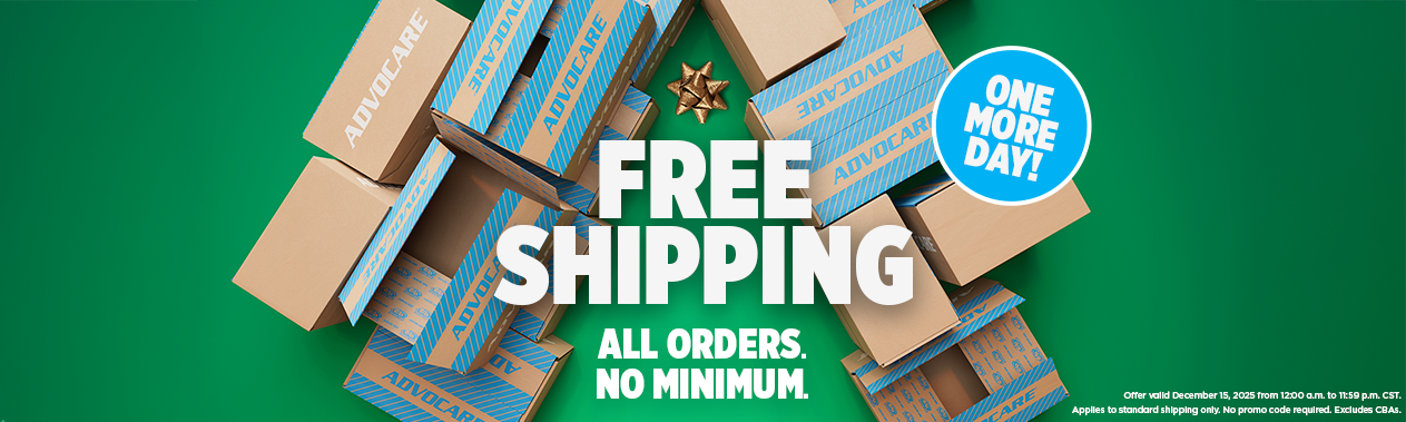 One More Day! Free Shipping. All Orders. No Minimum.