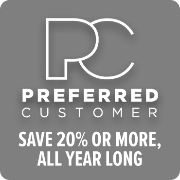 Preferred Customer Save 20% or more, All Year Long