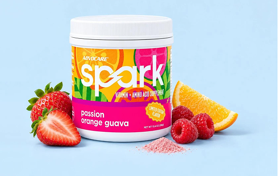 AdvoCare spark canister with fresh fruit