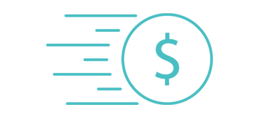 dollar sign in a moving circle