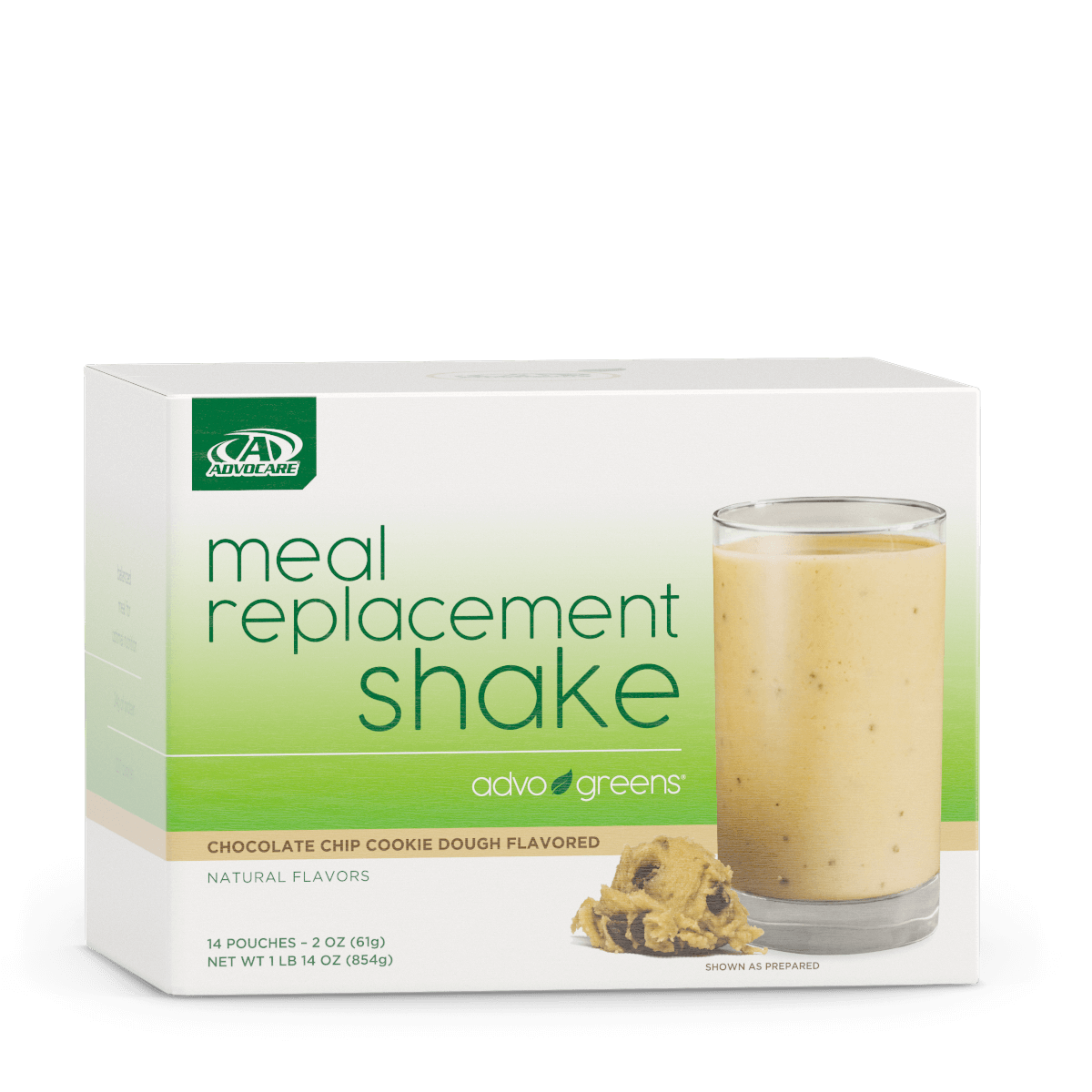 AdvoGreens® Meal Replacement Shake, Chocolate Chip Cookie Dough