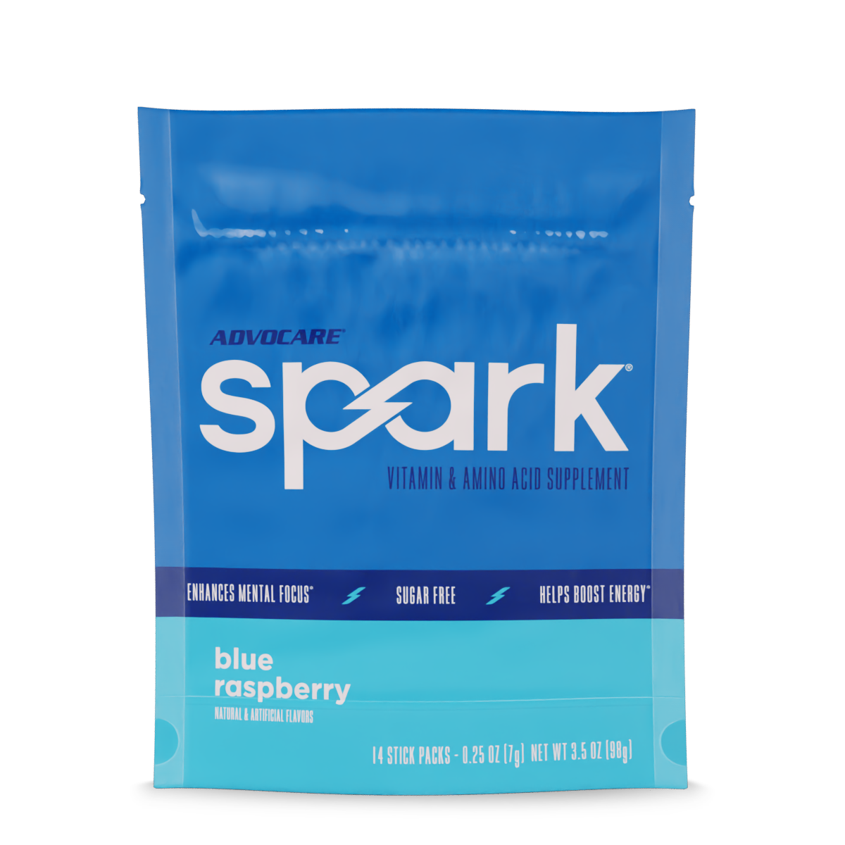 Spark® Stick Packs, Blue Raspberry | AdvoCare®